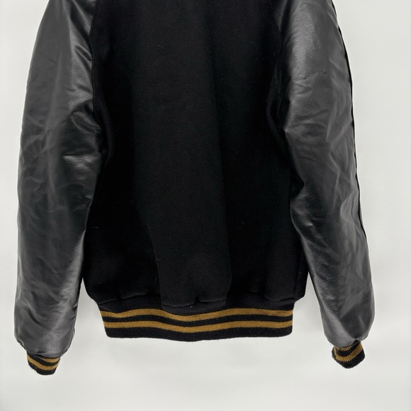 Vintage 80s Howe Varsity Letterman Bomber Jacket Wool Retro Academia USA Men 42 - Picture 9 of 9
